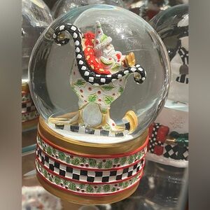 Mackenzie Childs Patience Brewster Snow Globe that’s also a music box.